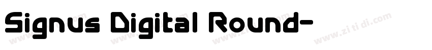Signus Digital Round字体转换